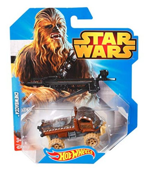 Star Wars Hot Wheels Chewbacca Vehicle Die Cast Toy Car - (Blue Card)