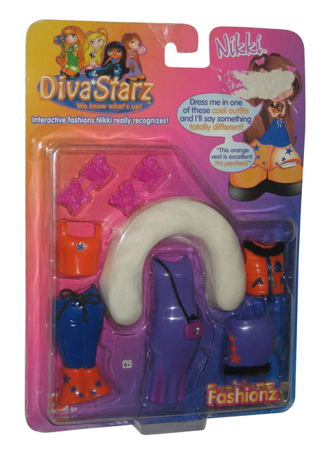 Diva Starz Nikki Interactive Fashions Girls Mattel Clothing Toy Set - (Series 1)