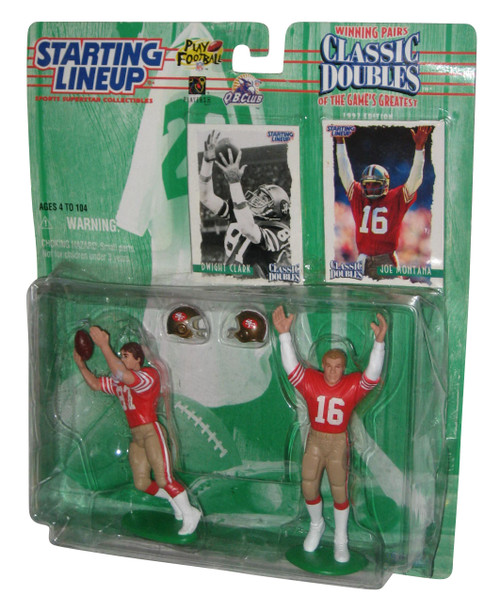 NFL Football Starting Lineup Classic Doubles Dwight Clark & Joe Montana Figure Set