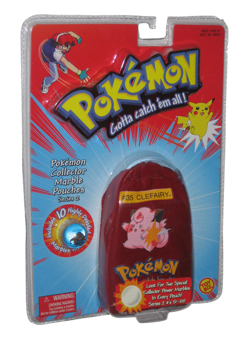 Pokemon Series 2 Clefairy Toy Biz Collector Marble Toy Pouch Set