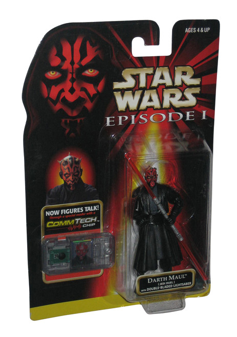 Star Wars Episode I Darth Maul CommTech (1998) Red Card 3.75 Inch Figure
