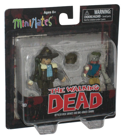 The Walking Dead Series 1 MiniMates Figure Set - Rick & Roamer Zombie