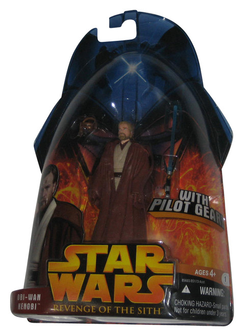 Star Wars Revenge of The Sith Obi-Wan Kenobi (2005) Hasbro Figure w/ Pilot Gear