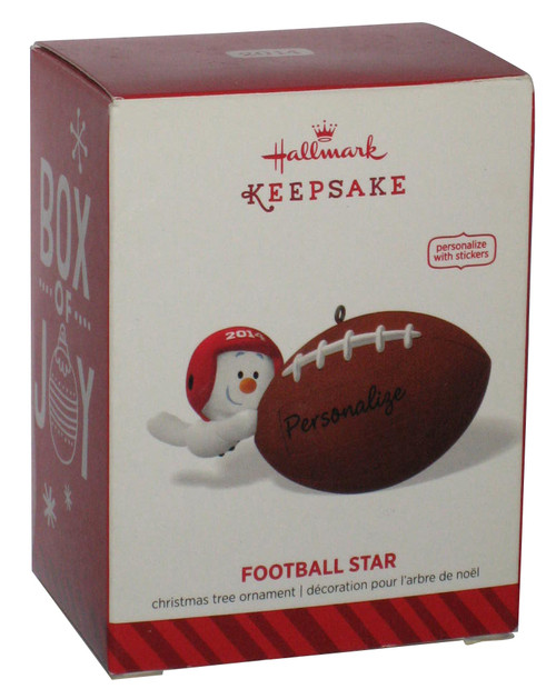 Football Star Hallmark Personalize 2014 Christmas Keepsake Ornament