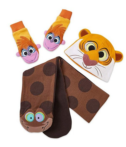 Disney The Jungle Book Hat Scarf Gloves Warmwear Set - (Size XS/Small)