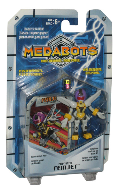 Medabots Femjet Hasbro (2001) Action Figure PLN-161214 w/ Game Card & Die