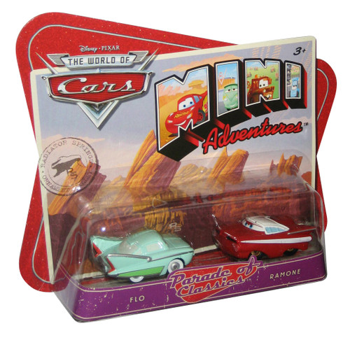 Disney Cars Mini Adventures Flo & Ramone Toy Car Set - (Parade of Classics)