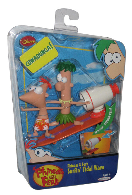 Disney Phineas and Ferb Surfin' Tidal Wave Figure Set - (Jakks Pacific)