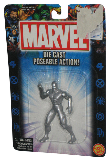 Marvel Fantastic Four Silver Surfer (2002) Toy Biz Die-Cast Poseable Mini Figure