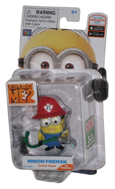 Despicable Me 2 Minions Movie Fireman Thinkway Toys Action Figure