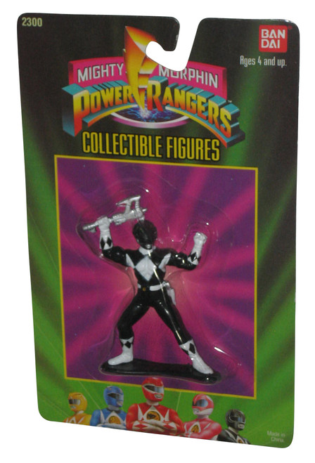 Power Rangers Black Ranger Collectible (1993) Bandai Mini Figure