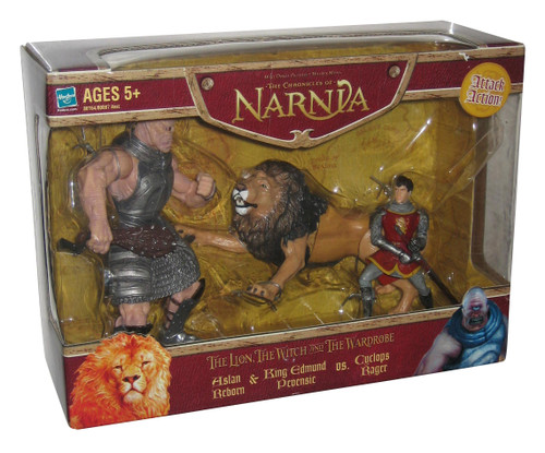 Disney Chronicles of Narnia Aslan / Cyclops / Edmund Action Figure Set