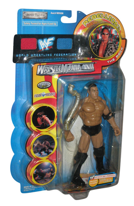 WWE Wrestlemania XVII Series 8 The Rock WWF Wrestling Figure