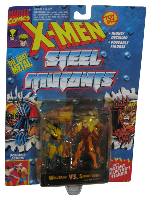 Marvel X-Men Steel Mutants (1994) Toy Biz Wolverine vs Sabretooth Figure Set