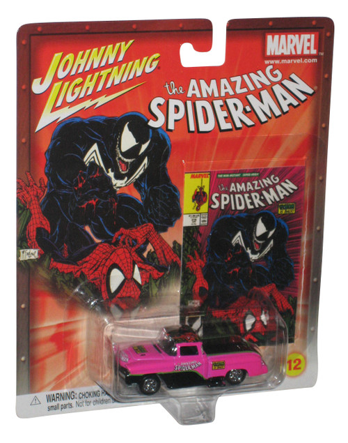 Marvel Johnny Lightning Amazing Spider-Man (2002) Venom Kopper Kart Pink Toy Car #12