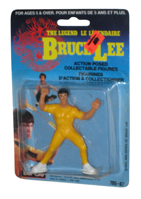 Bruce Lee The Legend Yellow Jumpsuit LarGo 3 Inch Action Posed Figure