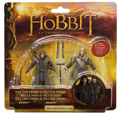 The Hobbit An Unexpected Journey (2012) Bridge Direct Kili & Fili The Dwarf 3.75 Inch Figure Set