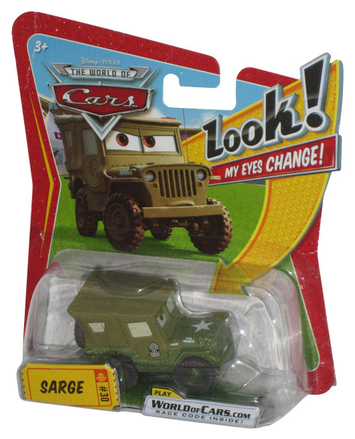 Disney Pixar World of Cars Movie Sarge Eyes Change Die-Cast Toy Car