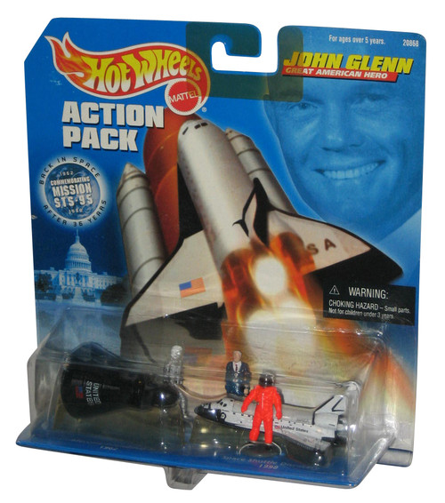 Hot Wheels John Glenn Toy Figure Action Pack - (Mercury Friendship 7 & Space Shuttle Discovery)
