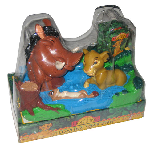 Disney The Lion King Simba Timon & Pumbaa Floating Vinyl Soap Dish