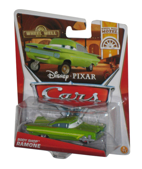 Disney Cars Movie Wheel Well Motel Body Shop Ramone Green Toy Car