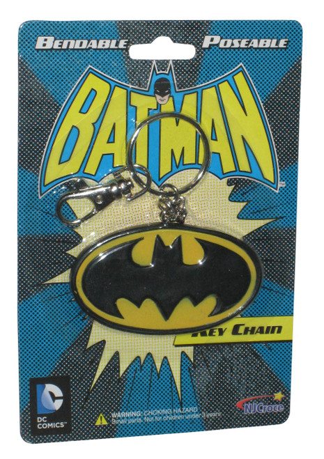 DC Comics Batman Symbol Logo Bendable NJ Croce Keychain