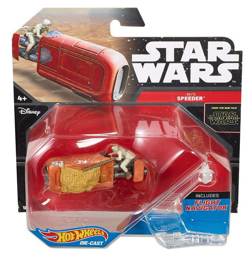 Star Wars Force Awakens Hot Wheels (2015) Rey's Speeder Starships Toy Vehicle