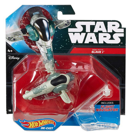 Star Wars Hot Wheels Boba Fett Slave I Starships Toy Vehicle