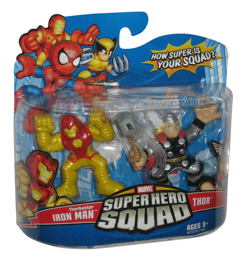 Marvel Super Hero Squad Thorbuster Iron Man & Thor Figure Set 2-Pack