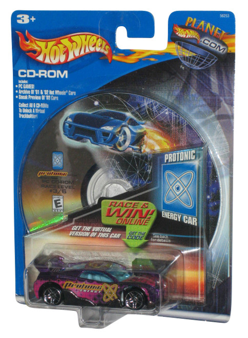 Hot Wheels Protonic Energy MS-T Suzuka Purple Toy Car w/ PC Game CD-Rom