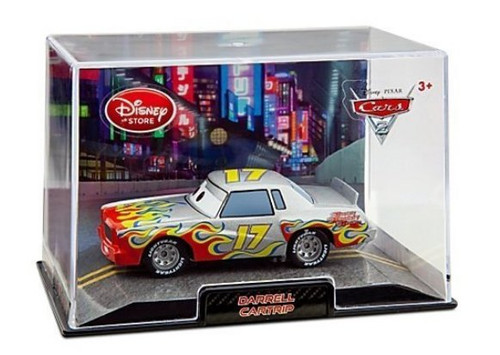 Disney Store Cars 2 Movie Darrell Cartrip 1:43 Scale Toy Car w/ Case