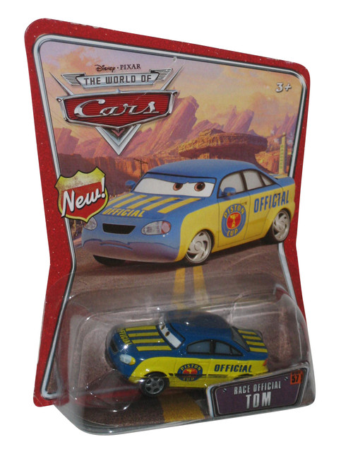 Disney Cars Movie Piston Cup Blue Yellow Race Official Tom Toy Car 57