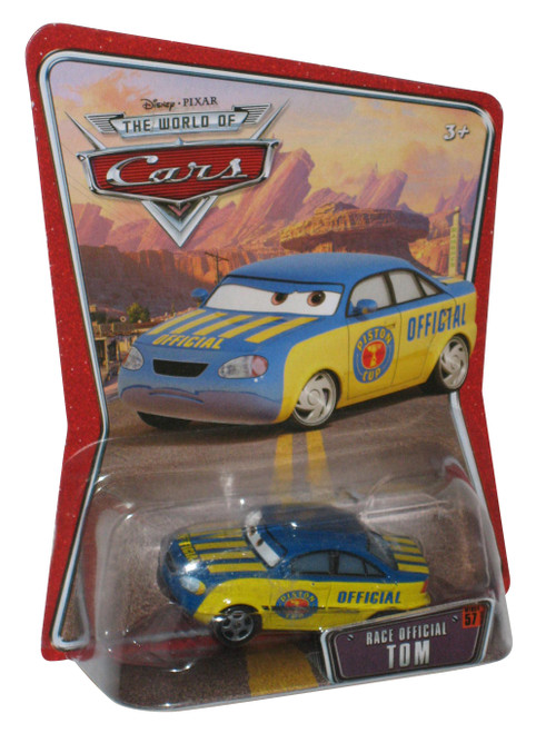Disney Cars Piston Cup Blue Yellow Race Official Tom Toy Car #57