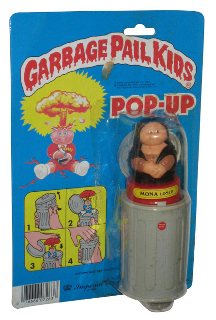 Garbage Pail Kids Vintage (1986) Mona Loser Imperial Toy Pop-Up Can