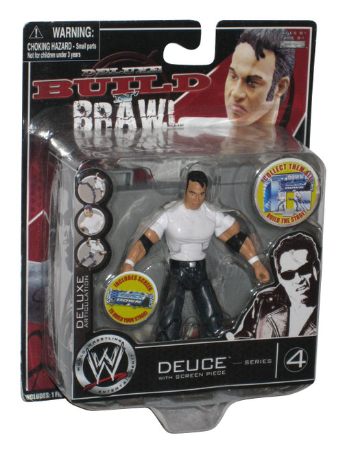 WWE Build N Brawl Series 4 Deuce Deluxe Jakks Pacific Figure w/ Screen Piece