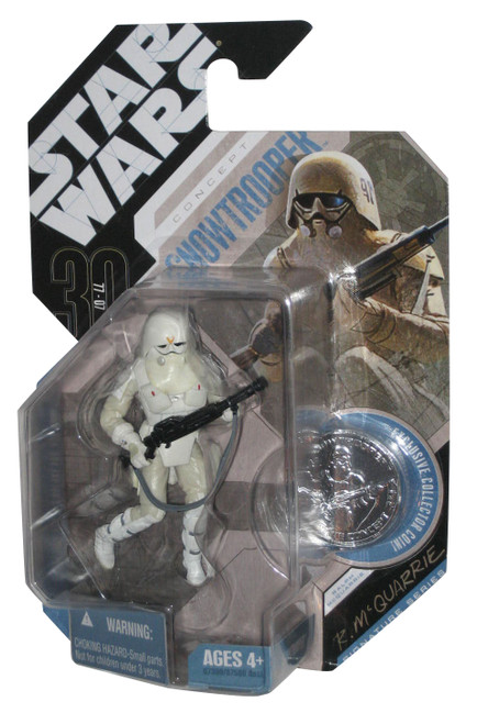 Star Wars 30th Anniversary Concept Snowtrooper Figure w/ Silver Coin