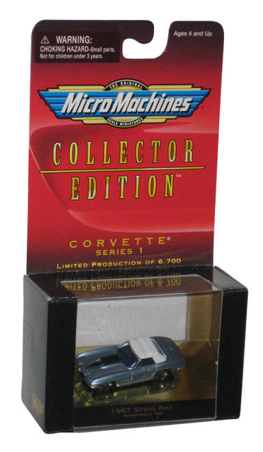 Micro Machines Corvette 1967 Silver Sting Ray Series 1 Toy Car