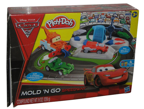 Disney Pixar Cars 2 Movie Play-Doh Mold N Go Speedway Toy Set