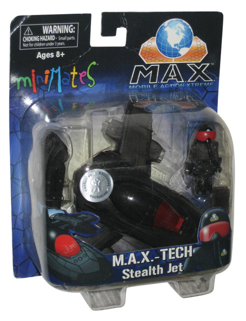 M.A.X.-Tech Mobile Action Xtreme Stealth Jet Minimate Figure Vehicle Toy Set