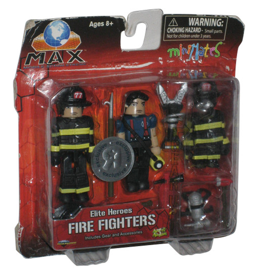 M.A.X. Elite Heroes Fire Fighters Minimate Figure Toy Set