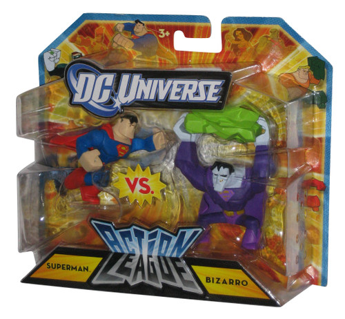 DC Universe Action League Superman vs. Bizarro (2010) Mattel Mini Figure Set 2-Pack