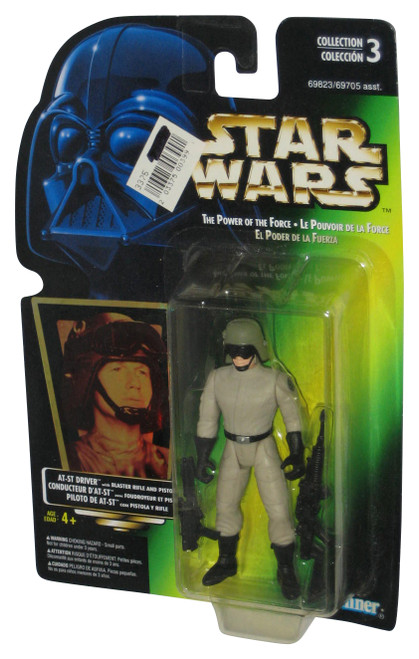 Star Wars Power of The Force (1996) Green Card AT-ST Driver Kenner Figure