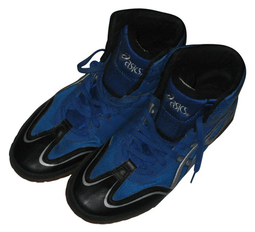 Asics Wresting MMA Boxing Mens Vintage Blue Shoes JY302 - (Size 10.5)