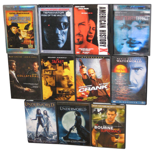 Action DVD Lot - 11 DVDs - (Terminator 3 / Collateral / American History X, Underworld, etc.)