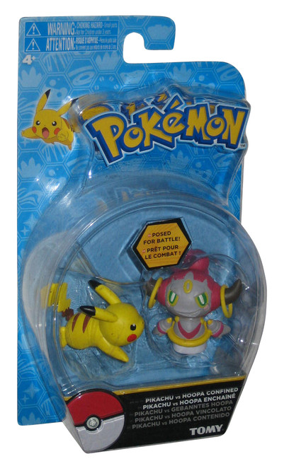 Pokemon Pikachu vs Hoopa Confined (2017) Tomy Action Figure Set