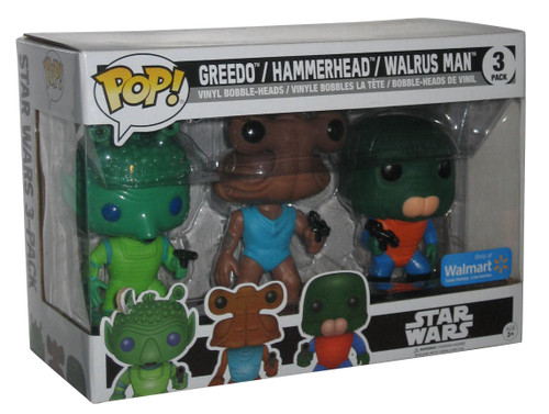 Star Wars Greedo / Hammerhead / Walrus Man Funko Pop Figure Set 3 -Pack