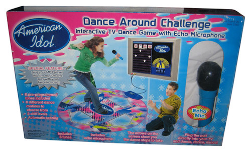 American Idol Dance Around Challenge TV Dance Mat Game w/ Echo Microphone
