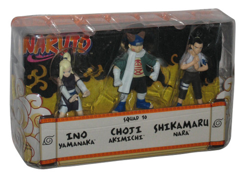 Naruto Battle Pack Squad 10 Mattel (2007) Toy Figure Set - (Shikamaru / Ino / Choji)