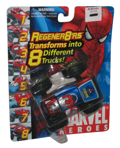 Marvel Heroes Regener8'rs Spider-Man (2006) Awesome Toys Truck Vehicle