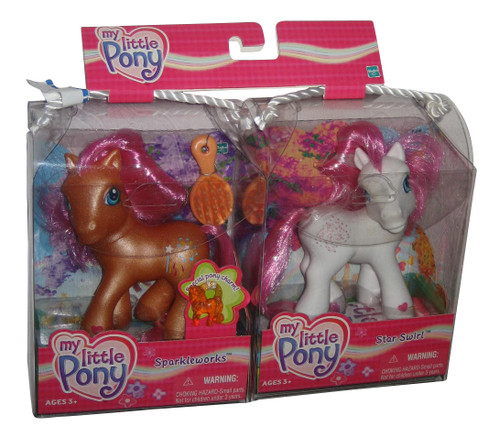 My Little Pony G3 Sparkleworks and Star Swirl (2002) Toy Figure Set